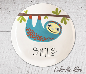 Brea Sloth Smile Plate