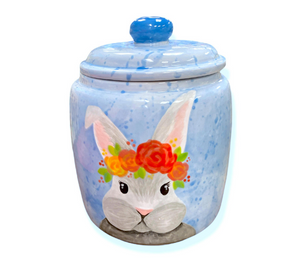 Brea Watercolor Bunny Jar