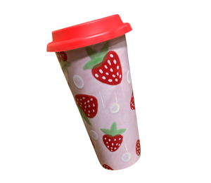 Brea Strawberry Travel Mug