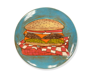 Brea Hamburger Plate