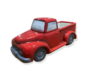 Brea Antiqued Red Truck
