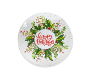 Brea Holiday Wreath Plate