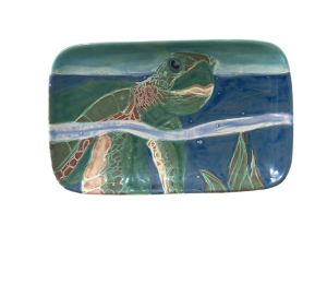 Brea Swimming Turtle Plate
