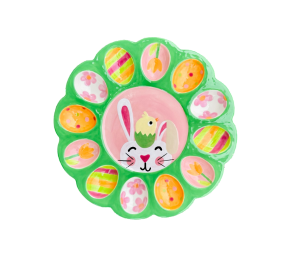 Brea Easter Sherbet Egg Plate